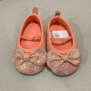 Carter’s baby girl glitter shoes